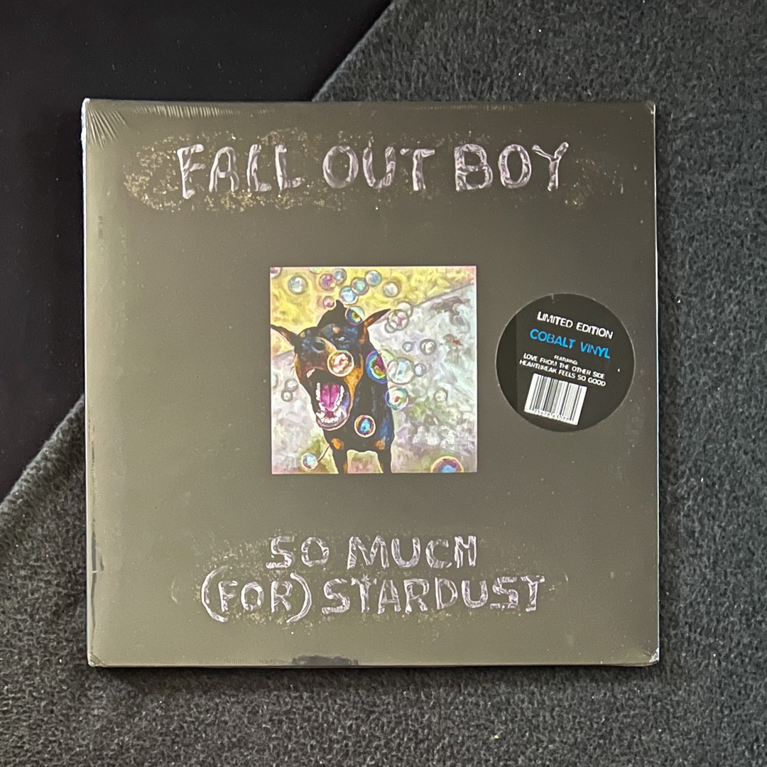 Fall Out Boy So Much For Stardust Limited Edition Black Ice Cobalt Vinyl Hobbies And Toys 9643