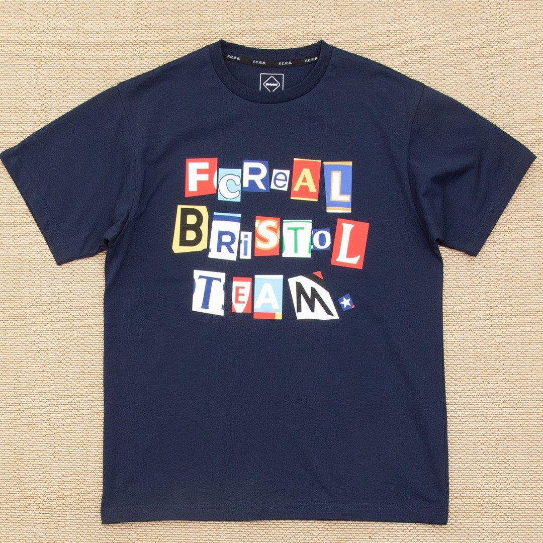 全新F.C REAL BRISTOL 23ss SUPPORTER COLLEGE TEE, 男裝, 上身及套裝