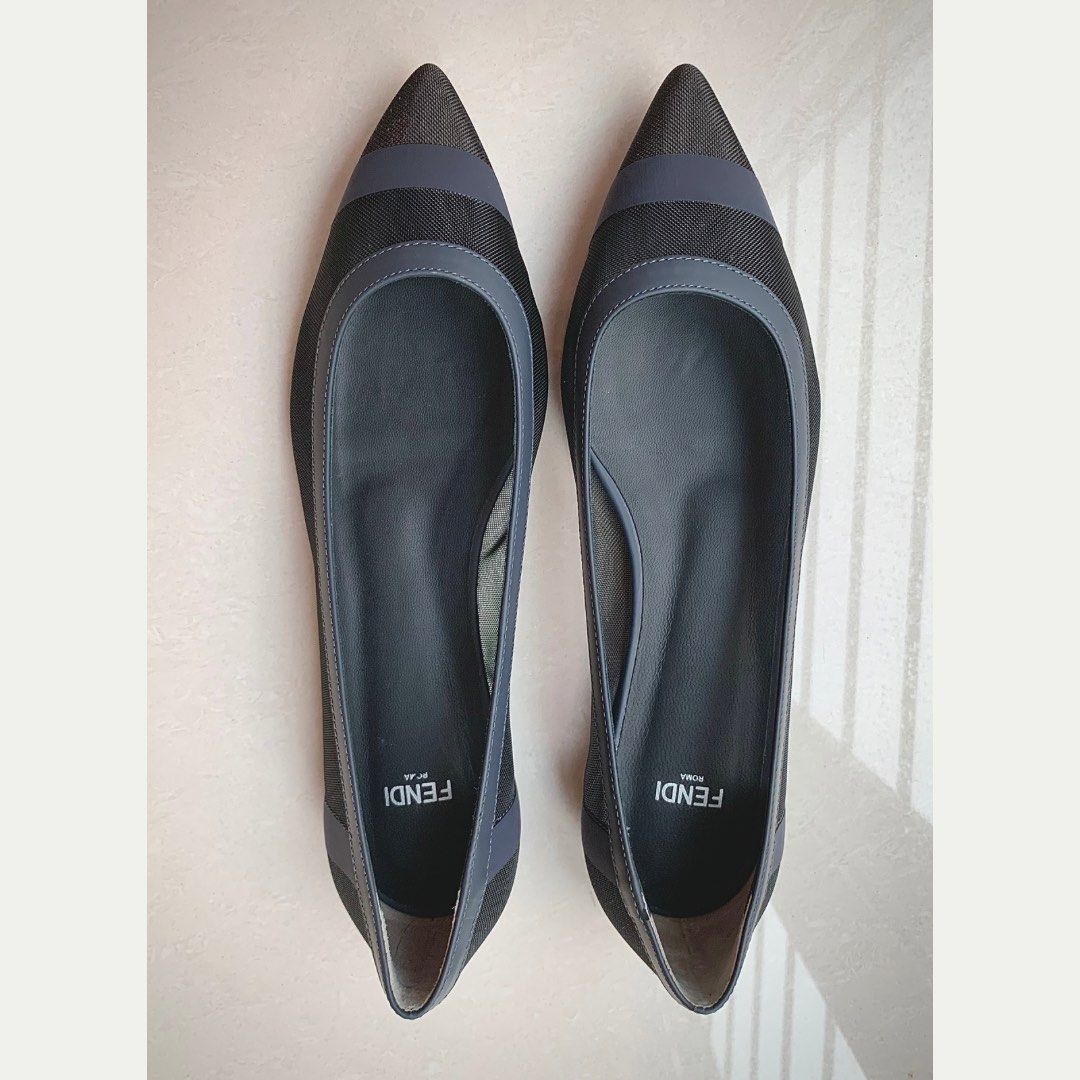 Fendi mesh flats top