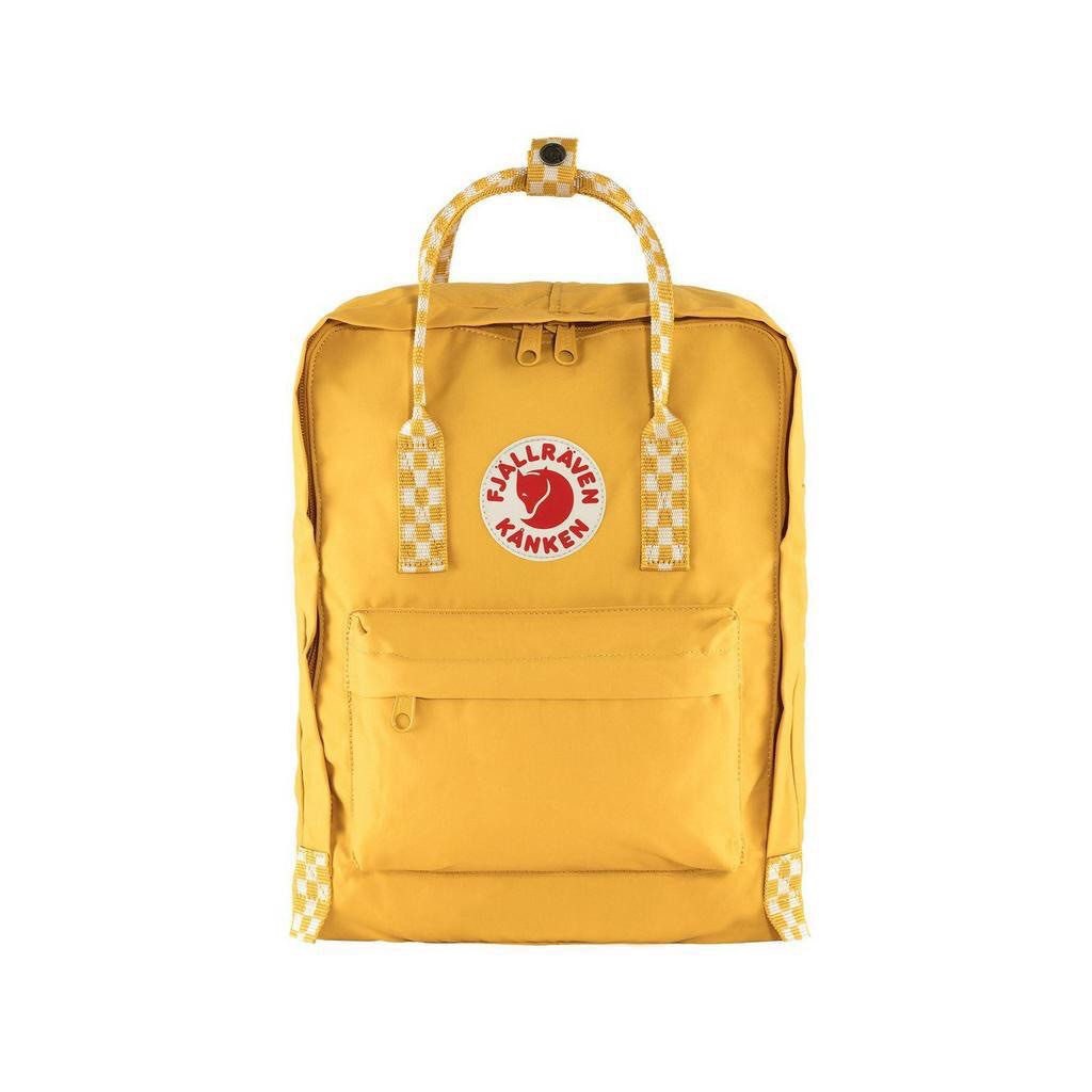Fjallraven Kanken Backpack Ochre Chess Pattern Tas Ransel F23510-160-904