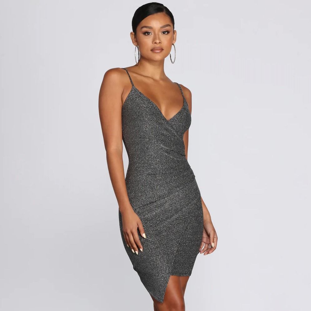 Forever 21 metallic dress best sale