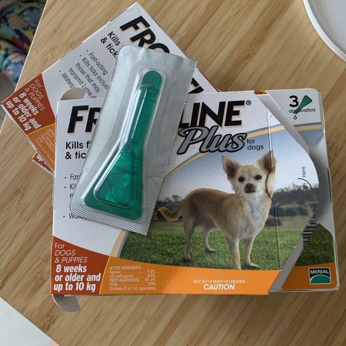 Frontline plus 10kg obat kutu anjing fleas ticks Perlengkapan