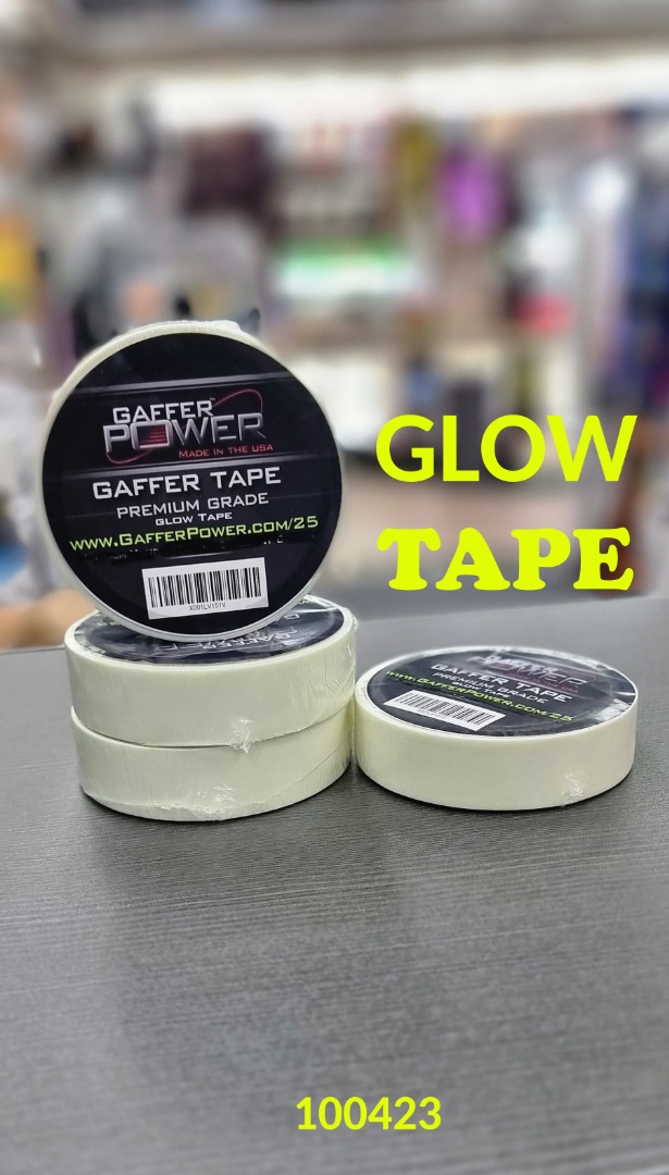 Gaffer Power Gaffer Glow Tape, 1 Inch x 15 Feet, Glow In Dark Tape ...