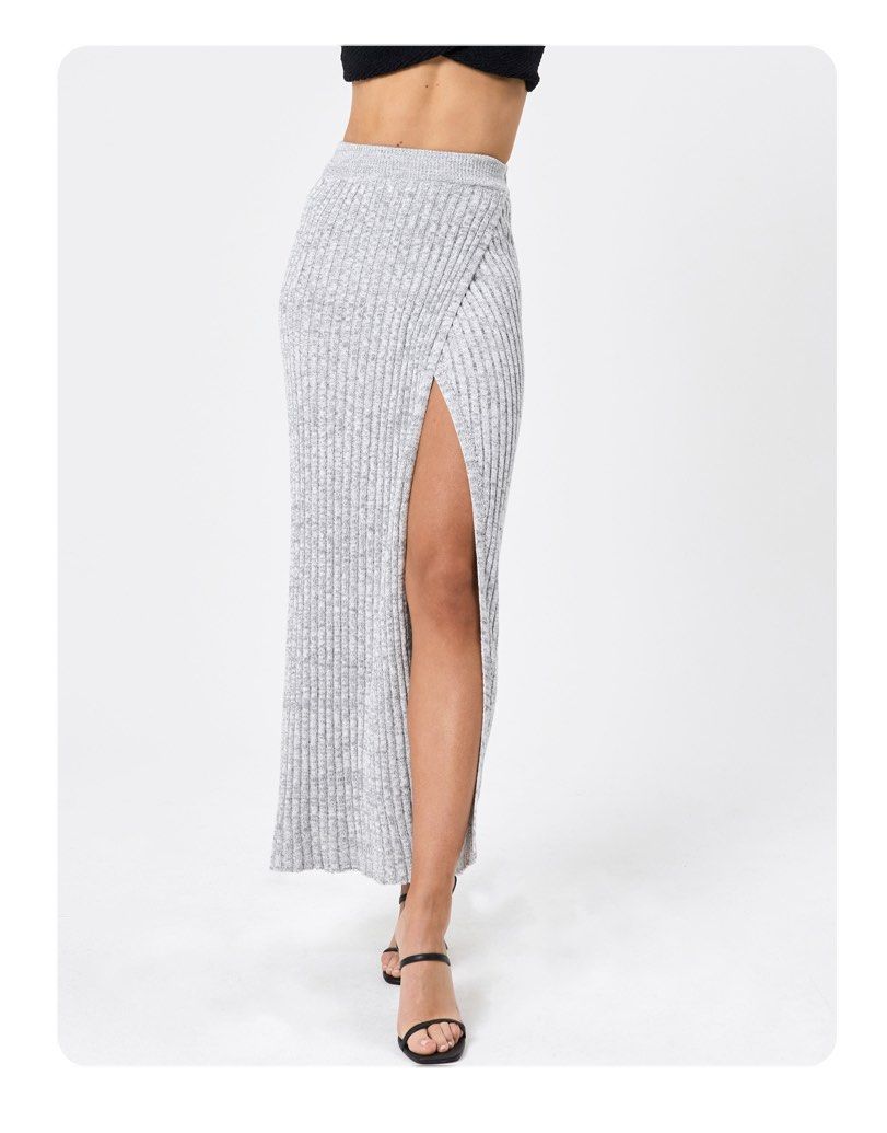 Knit frill online hem skirt glassons