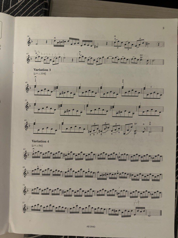 Grade 5 violin book, Hobbies & Toys, Music & Media, Music Scores on