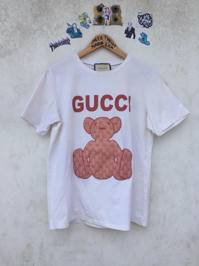 GUCCI TEDDY BEAR SHIRT Women s Fashion Tops Shirts on Carousell