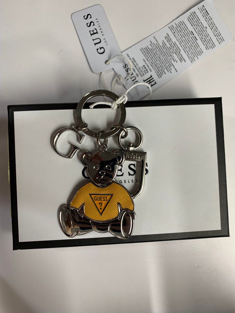 Guess discount logo keychain