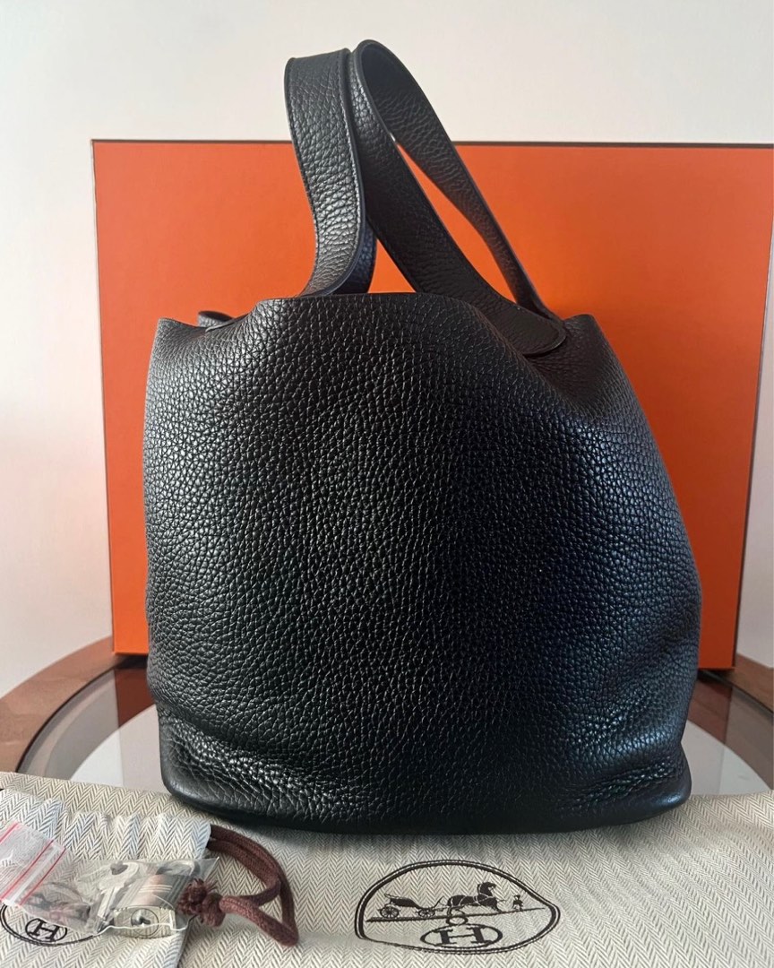 hermes picotin black