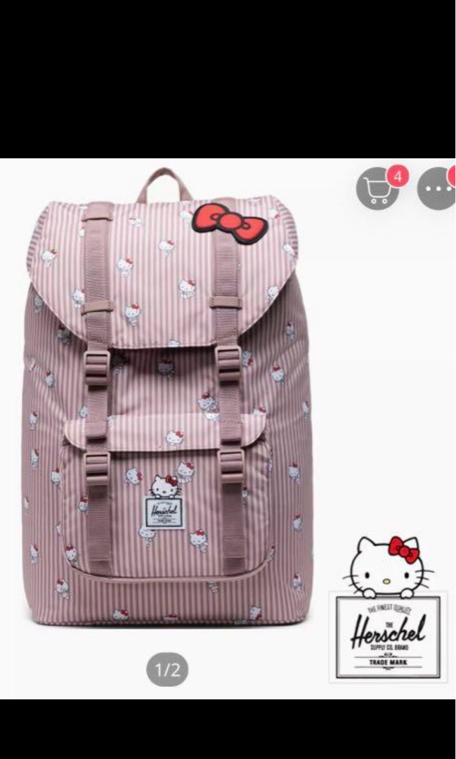 Herschel x Hello Kitty backpack, Women's Fashion, Bags & Wallets