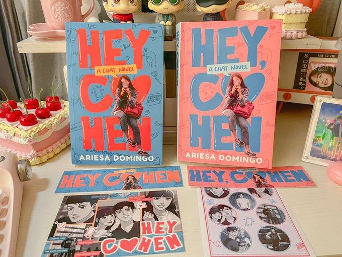 Hey Cohen by Beeyotch Ariesa Domingo (Category: Storybooks) located in Pasig City. Submitted by knbmj (Listing ID 1225823501, Image 1). Description: - 2 sets available - 1 set contains the old and new version - old version still in original cardboard seal - new version still in j&t original sealed pouch.