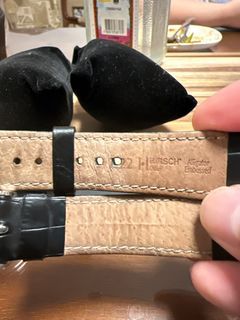 Hirsch 22mm Alligator Strap