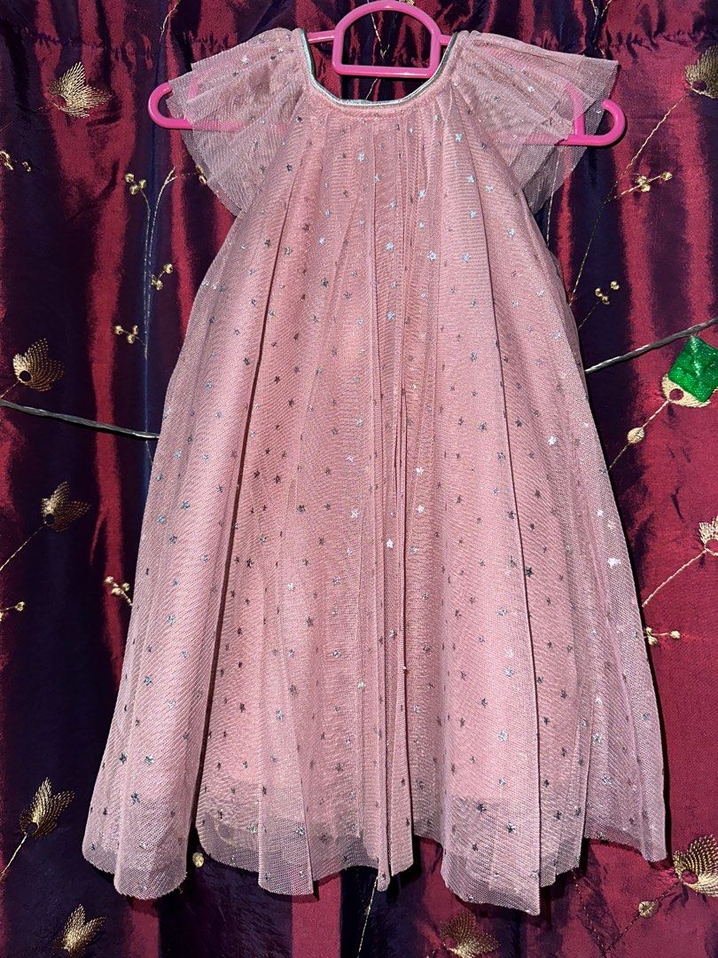 H M Pink Tulle Silver Star Dress Babies Kids Babies Kids