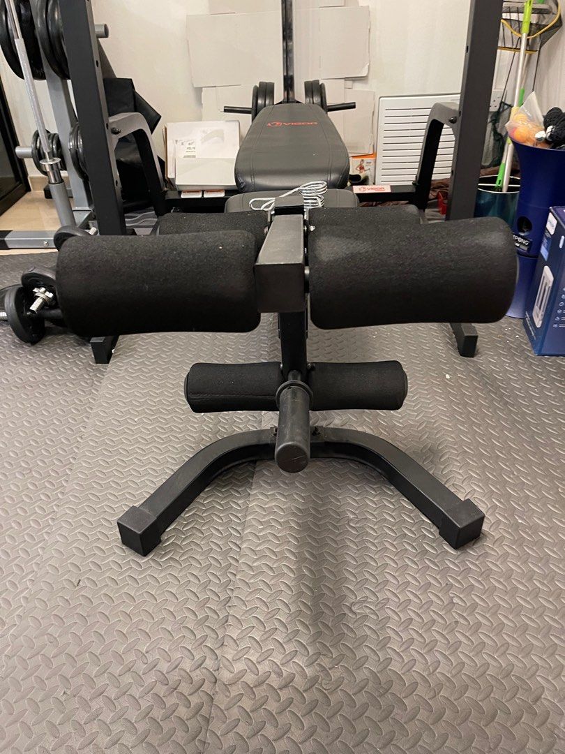 Home Gym Rack and Bench with Olympic bar and weights, Sports Equipment