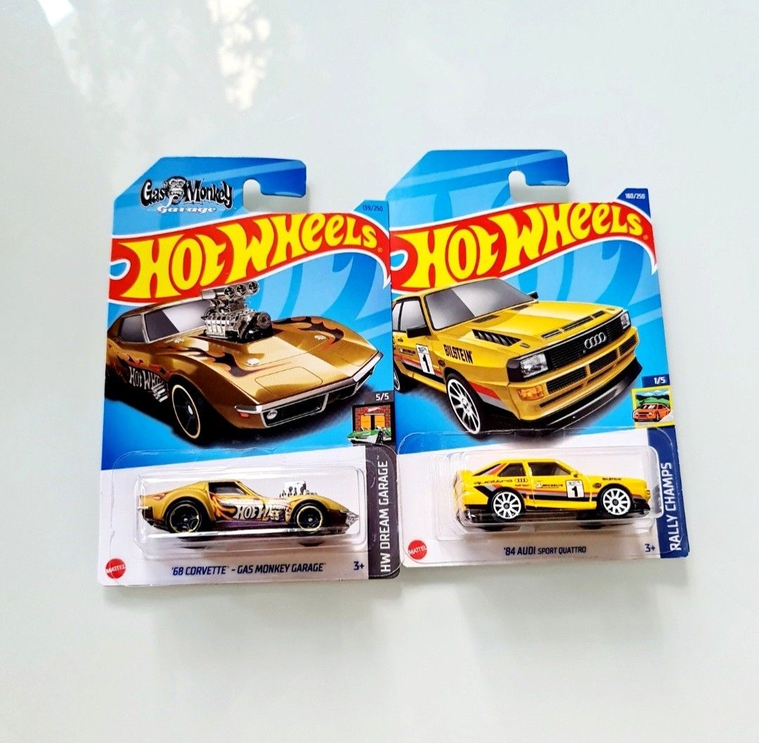 Hot Wheels Gas Monkey Garage '68 Corvette, '84 Audi Sport Quattro