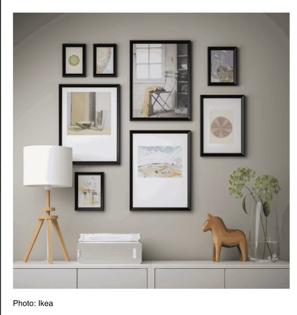 Ikea Knoppang Frame with Poster Set of 8, Furniture & Home Living