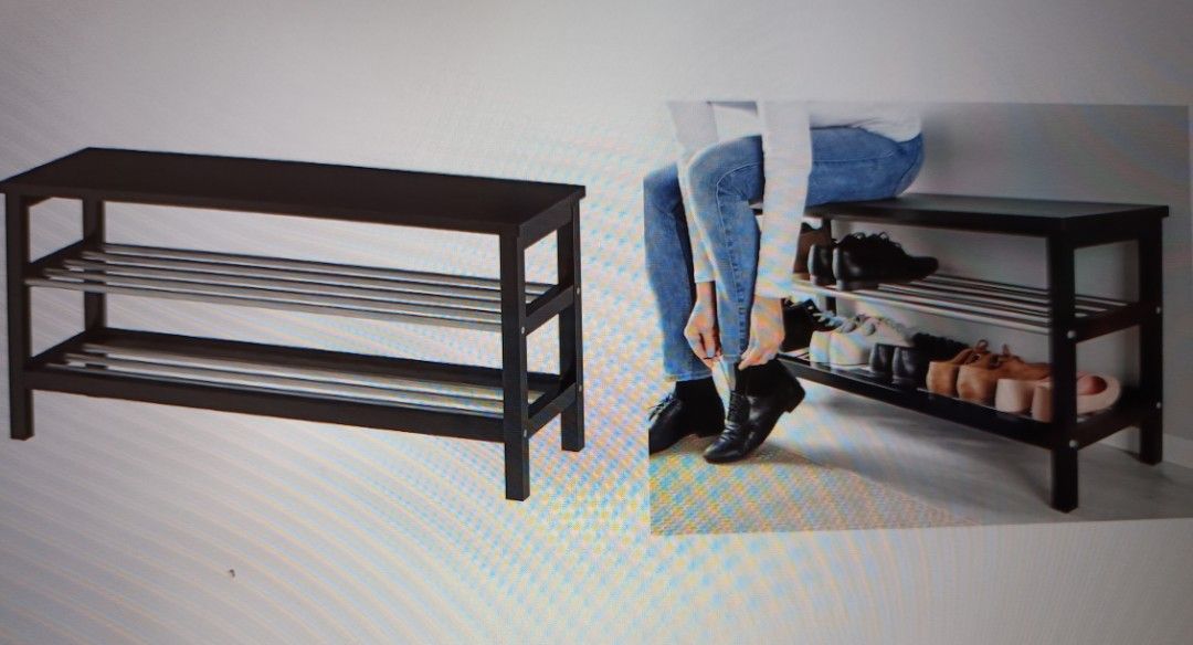 Ikea Bench Shoe Storage, Furniture & Home Living, Furniture, Shelves