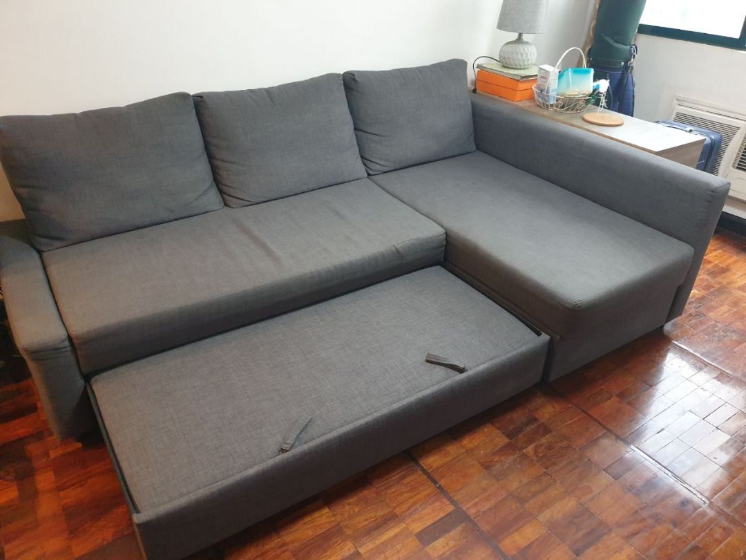 Ikea Friheten 3Seat Sofa Bed with Storage, Furniture & Home Living