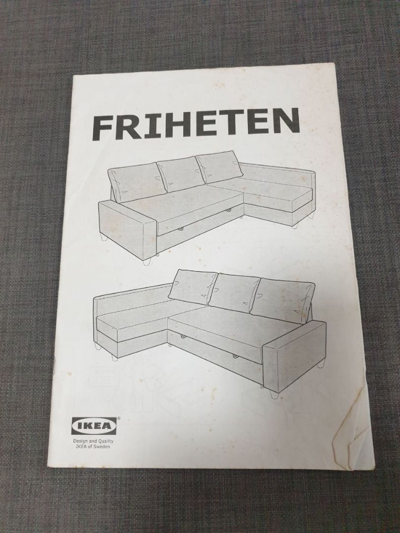 Ikea Friheten 3Seat Sofa Bed with Storage, Furniture & Home Living