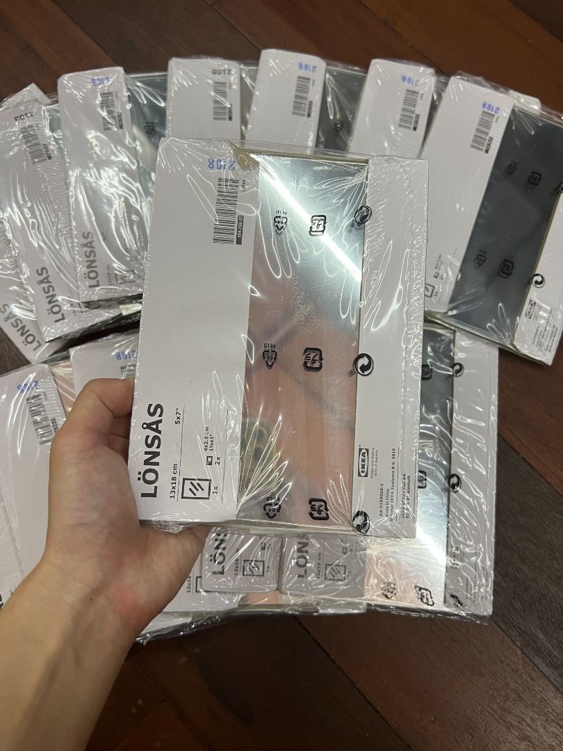 IKEA Lonsas Glass Mirror (13cm x 18cm) (5" x 7") (NEW, 14 pieces