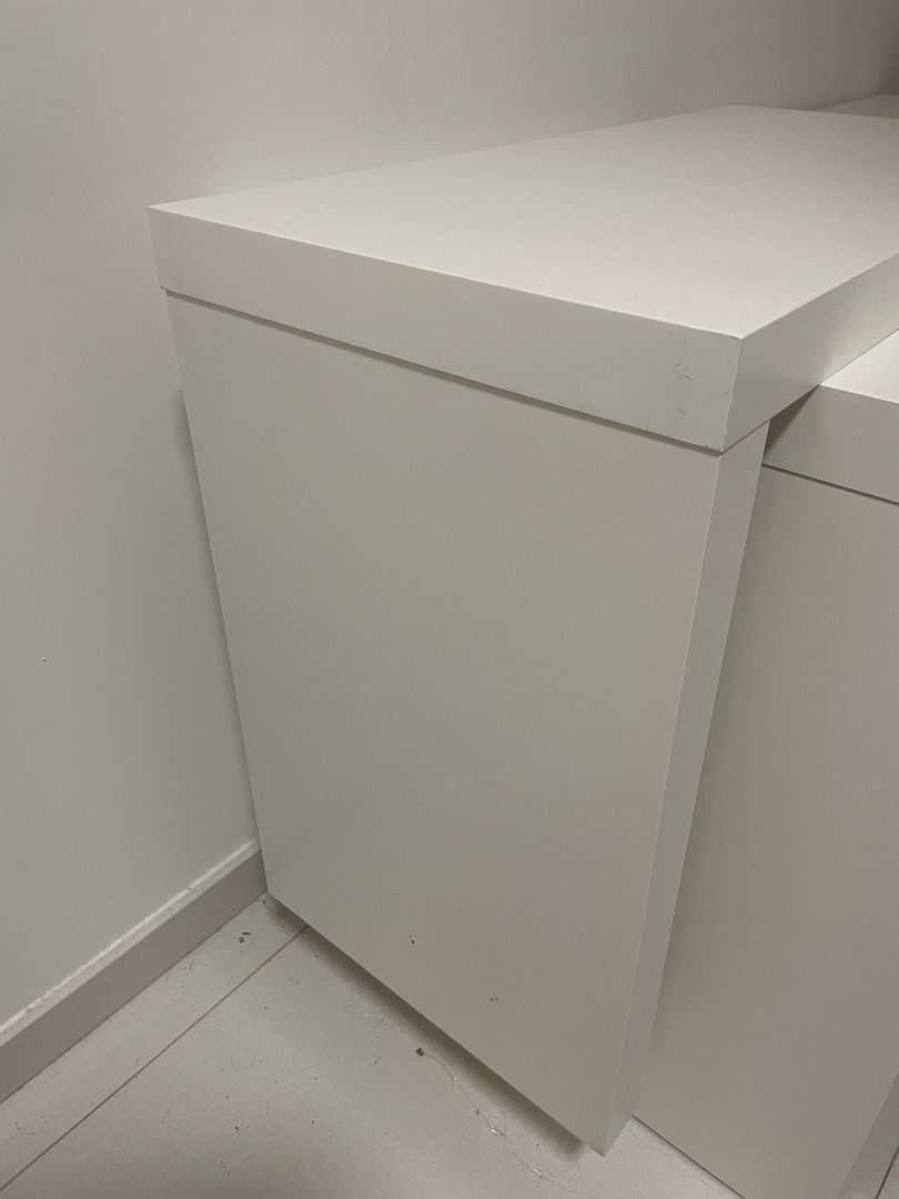 Ikea Malm Desk with pull out panel White, Furniture & Home Living