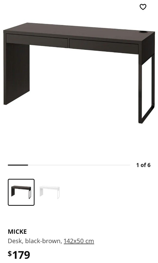 IKEA Micke Desk USED, Furniture & Home Living, Furniture, Tables & Sets