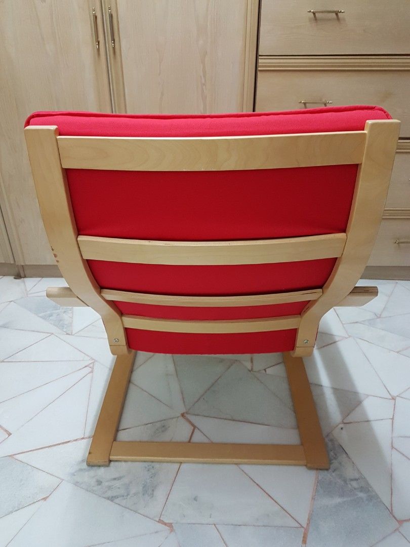 IKEA POANG CHAIR (Original Classic Red), Furniture & Home Living
