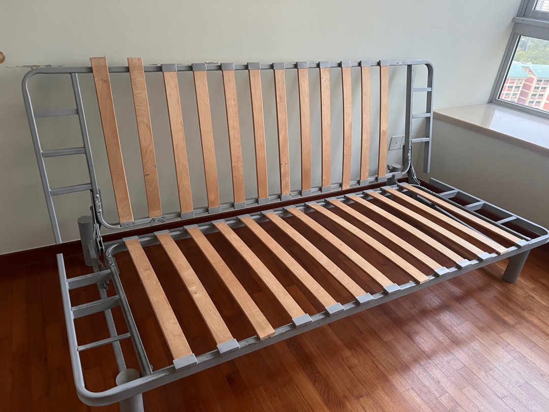 IKEA sofa bed queen size brown , Furniture & Home Living, Furniture