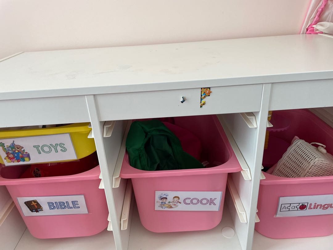 IKEA Trofast toy storage with compartments, Furniture & Home Living