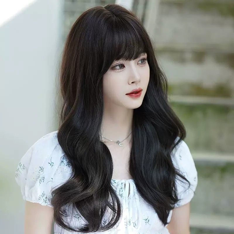 Korean sale black wig