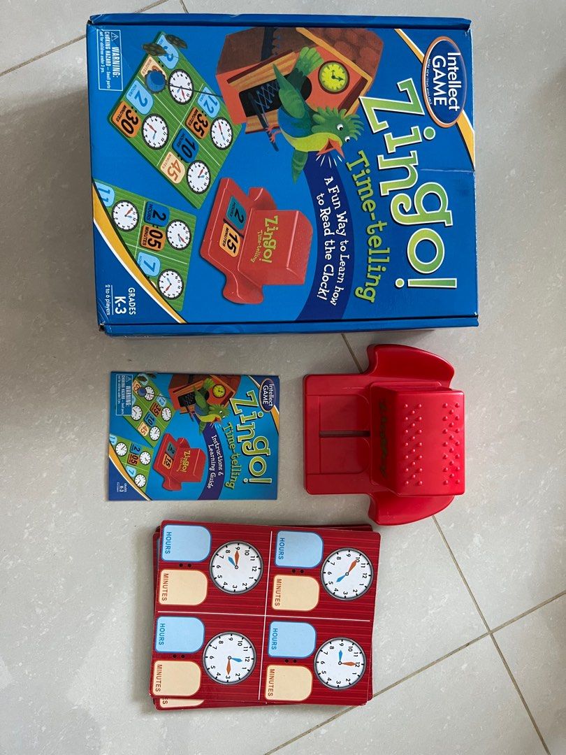 Intellect Game Zingo Time Telling, Hobbies & Toys, Toys & Games on