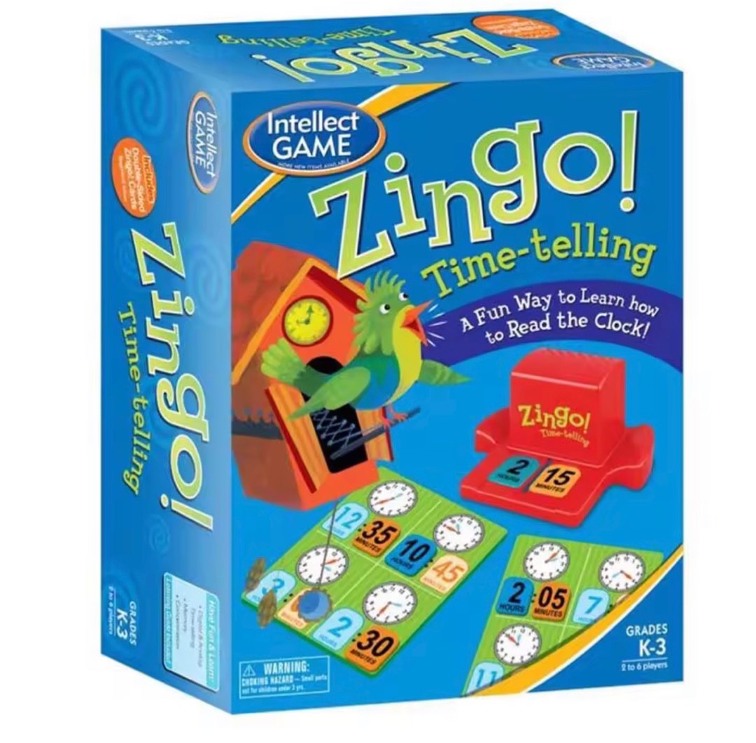 Intellect Game Zingo Time Telling, Hobbies & Toys, Toys & Games on