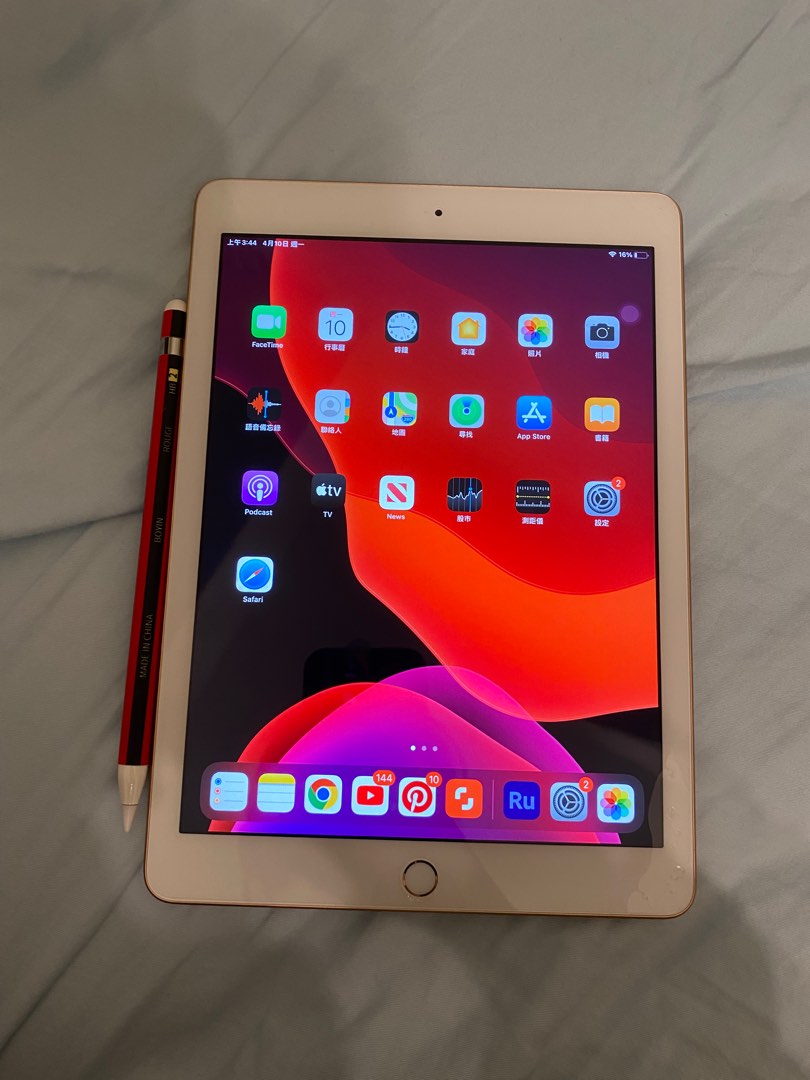 iPad 6 金色Wi-Fi 32GB 連apple pencil 第一代, 手提電話, 平板電腦