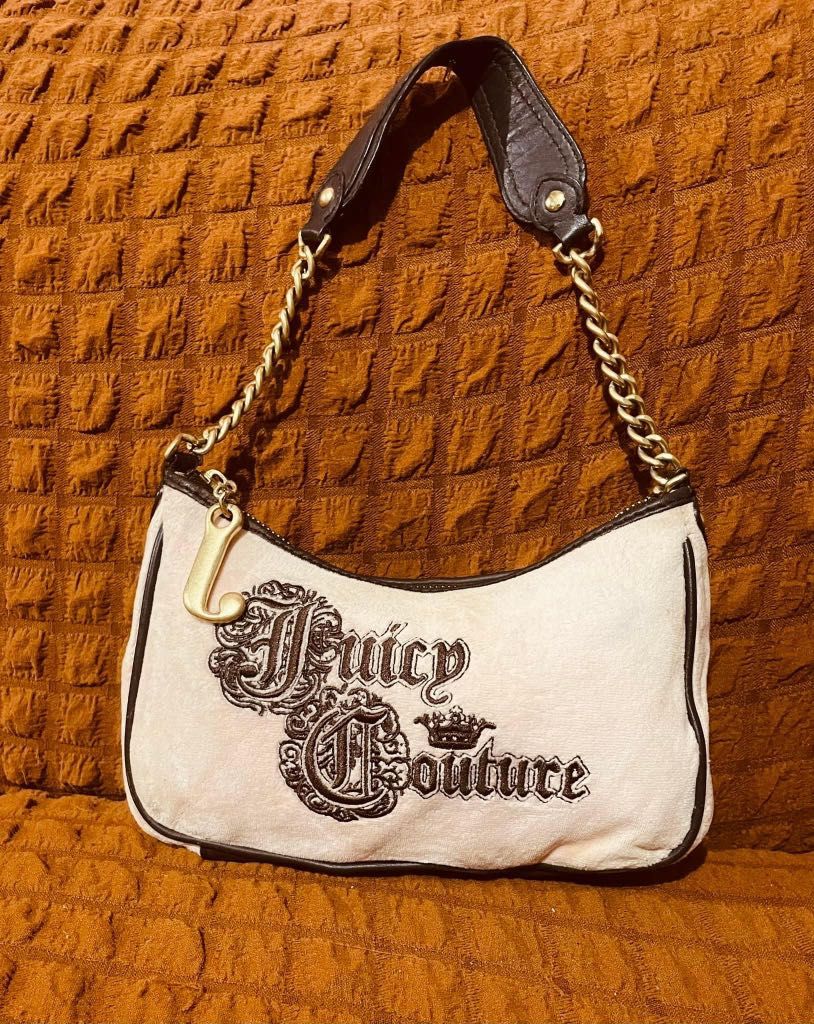 y2k juicy couture vintage brown flower hobo bag SOLD FOR 1.5k, Women's  Fashion, Bags & Wallets, Shoulder Bags on Carousell