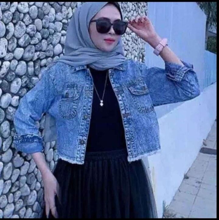 Julizar Set Setelan Baju Wanita Jaket Dan Celana Jeans Setelan