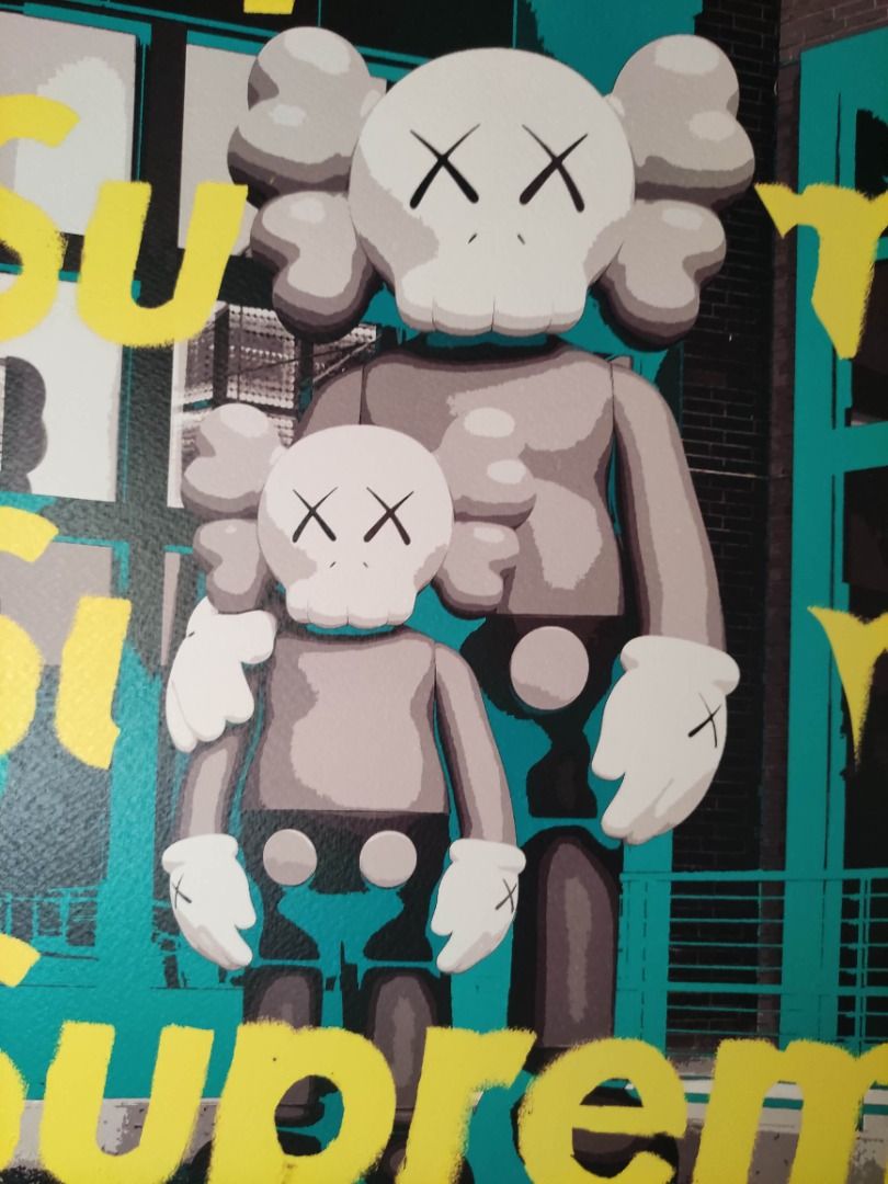 DEATH NYC 世界限定100枚KAWS カウズCOMPANION Supreme 罕有藝術作品