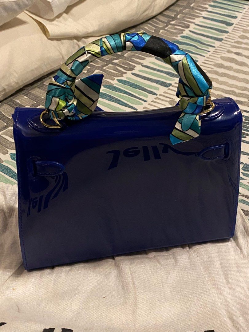 Kelly Jelly Navy Blue Bag, Women's Fashion, Bags & Wallets, Purses