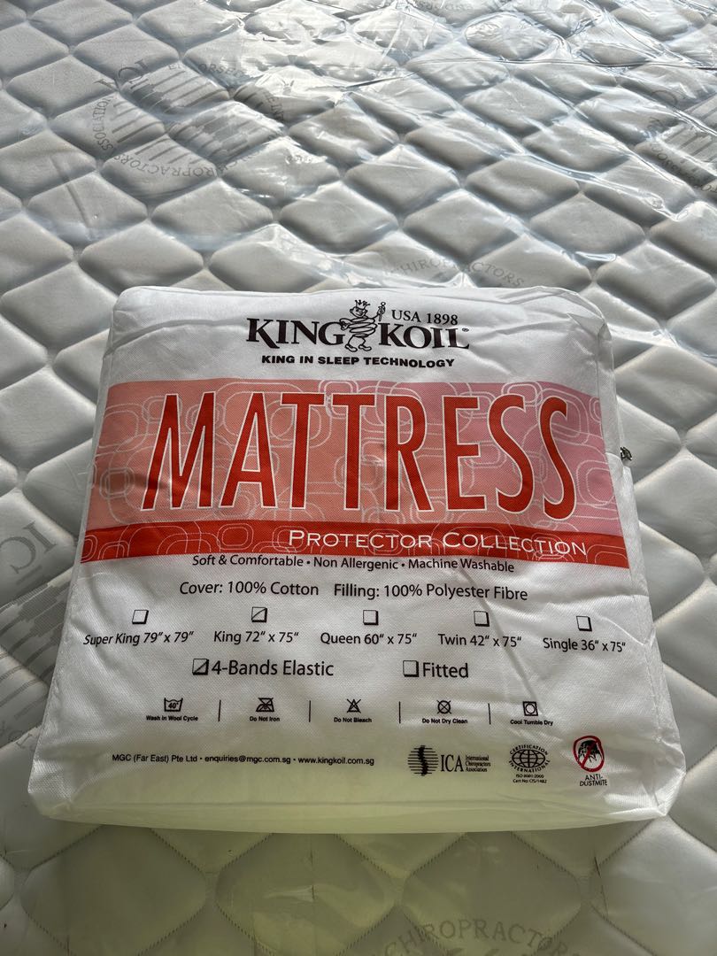 King Koil Mattress Protector (King), Furniture & Home Living, Furniture, Bed Frames & Mattresses