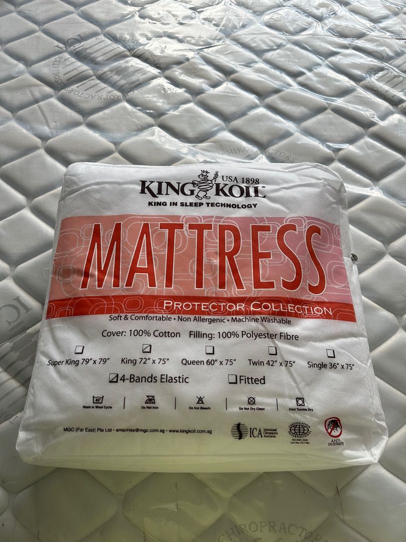 King Koil Mattress Protector (King), Furniture & Home Living, Furniture
