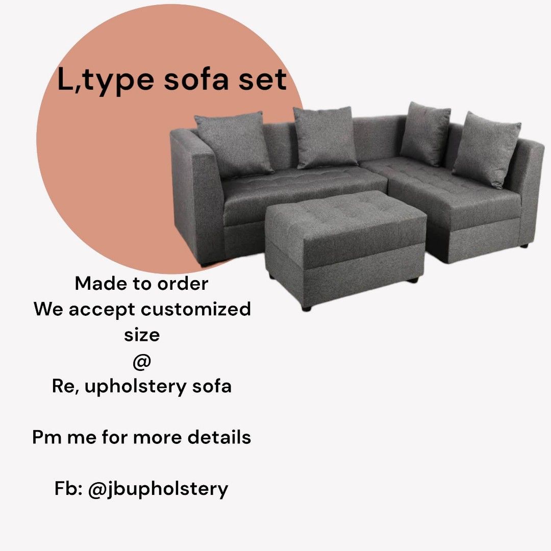 L type sofa set on Carousell