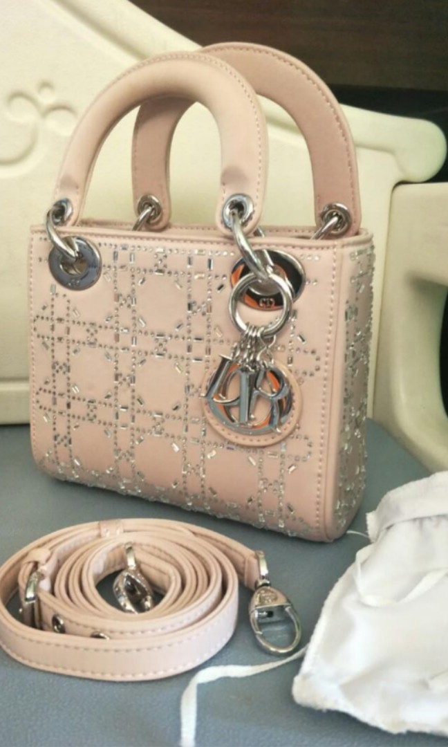 Lady Dior Swarovski Bag, Women'S Fashion, Bags & Wallets, Cross-Body Bags  On Carousell