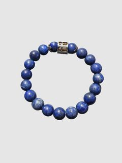 Lapis Lazuli Beads Abacus Lotus Flower Bracelet