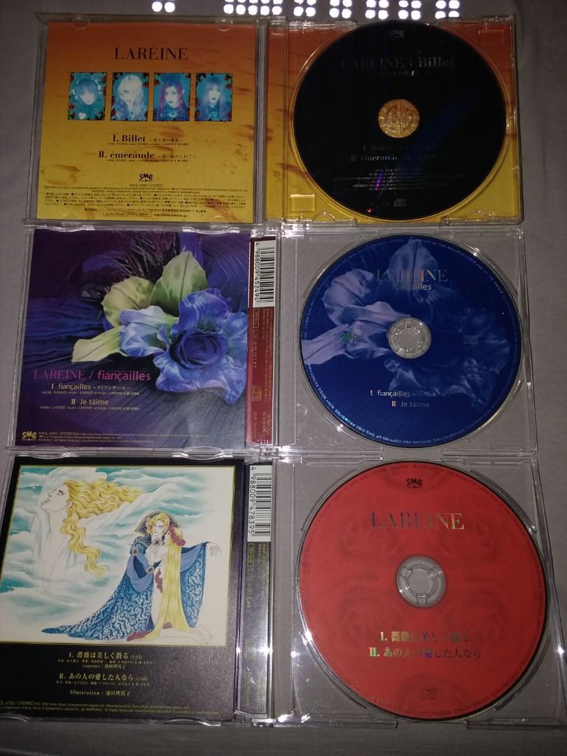 LAREINE 日本版CD單曲Billet〜幼き夏の便箋/fiançailles/薔薇は美しく散る
