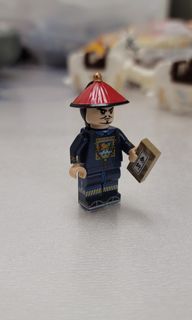 清朝二品官連涼帽積木人仔(可與lego配合)