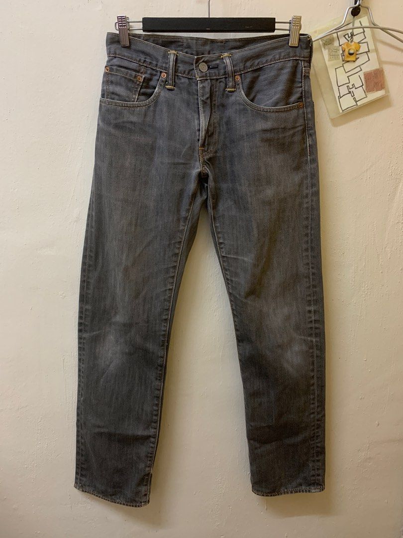 levis 502 slim denim jeans grey not big e indigo raw non selvedge