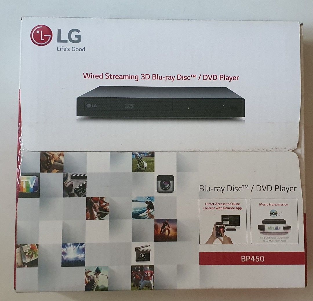 LG BluRay & DVD Player (BP450), TV & Home Appliances, TV