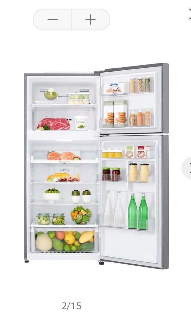 LG Top Freezer Refrigerator 393(L) GNB422SQCL, TV & Home Appliances