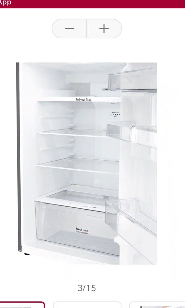 LG Top Freezer Refrigerator 393(L) GNB422SQCL, TV & Home Appliances