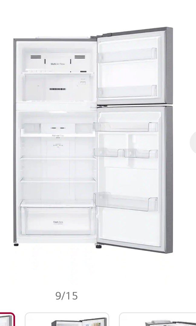 LG Top Freezer Refrigerator 393(L) GNB422SQCL, TV & Home Appliances