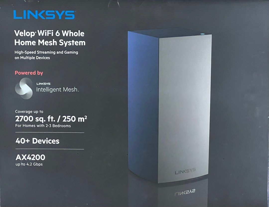 Linksys Velop WIFI 6 AX4200, Computers & Tech, Parts & Accessories, Networking on Carousell