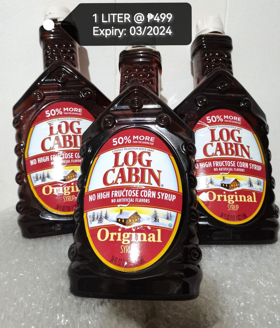 Log Cabin 1L Pancake Syrup, Food & Drinks, Other Food & Drinks on Carousell